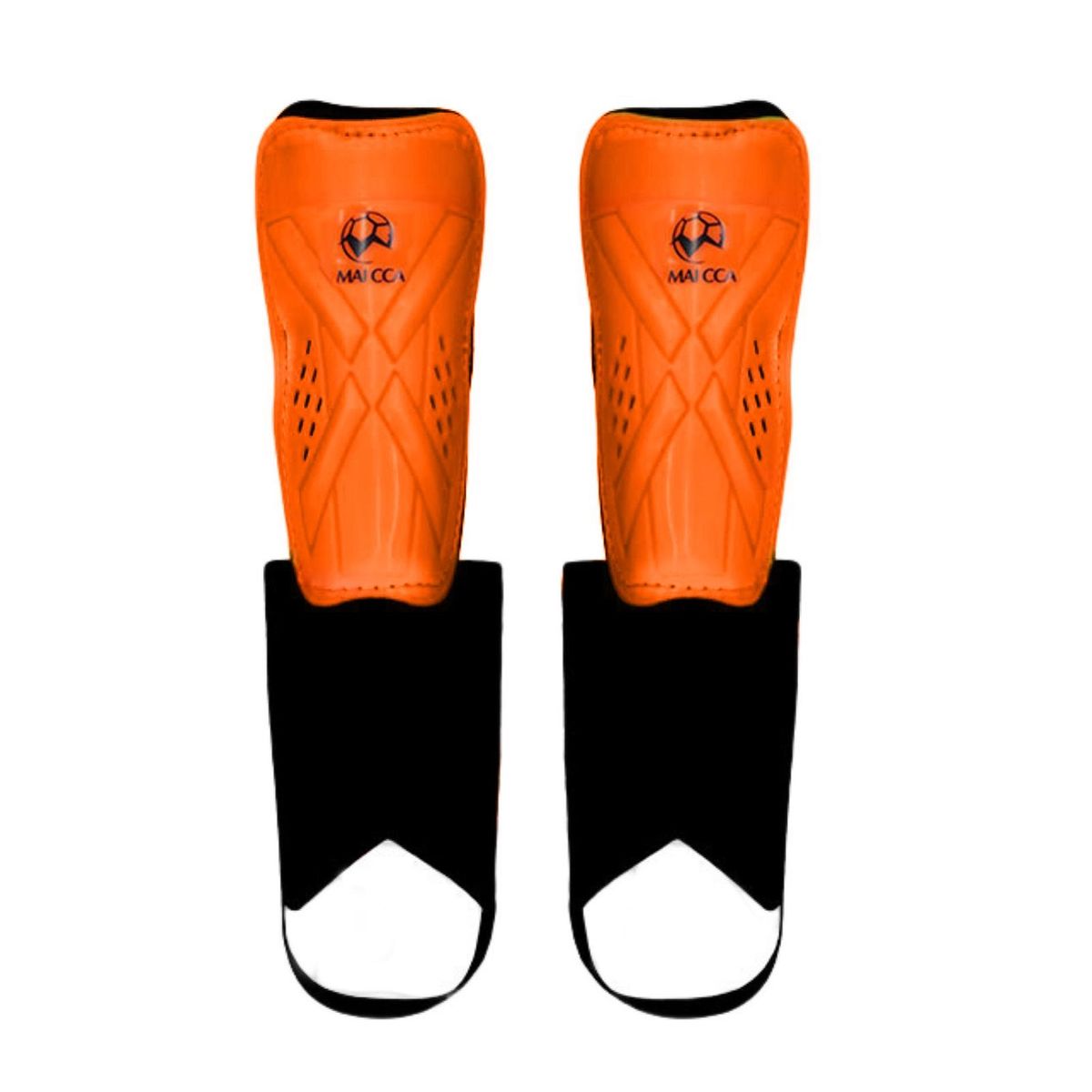 Breathable Soccer Leg Guards Proshield Football Shin Guards for Adults Orange