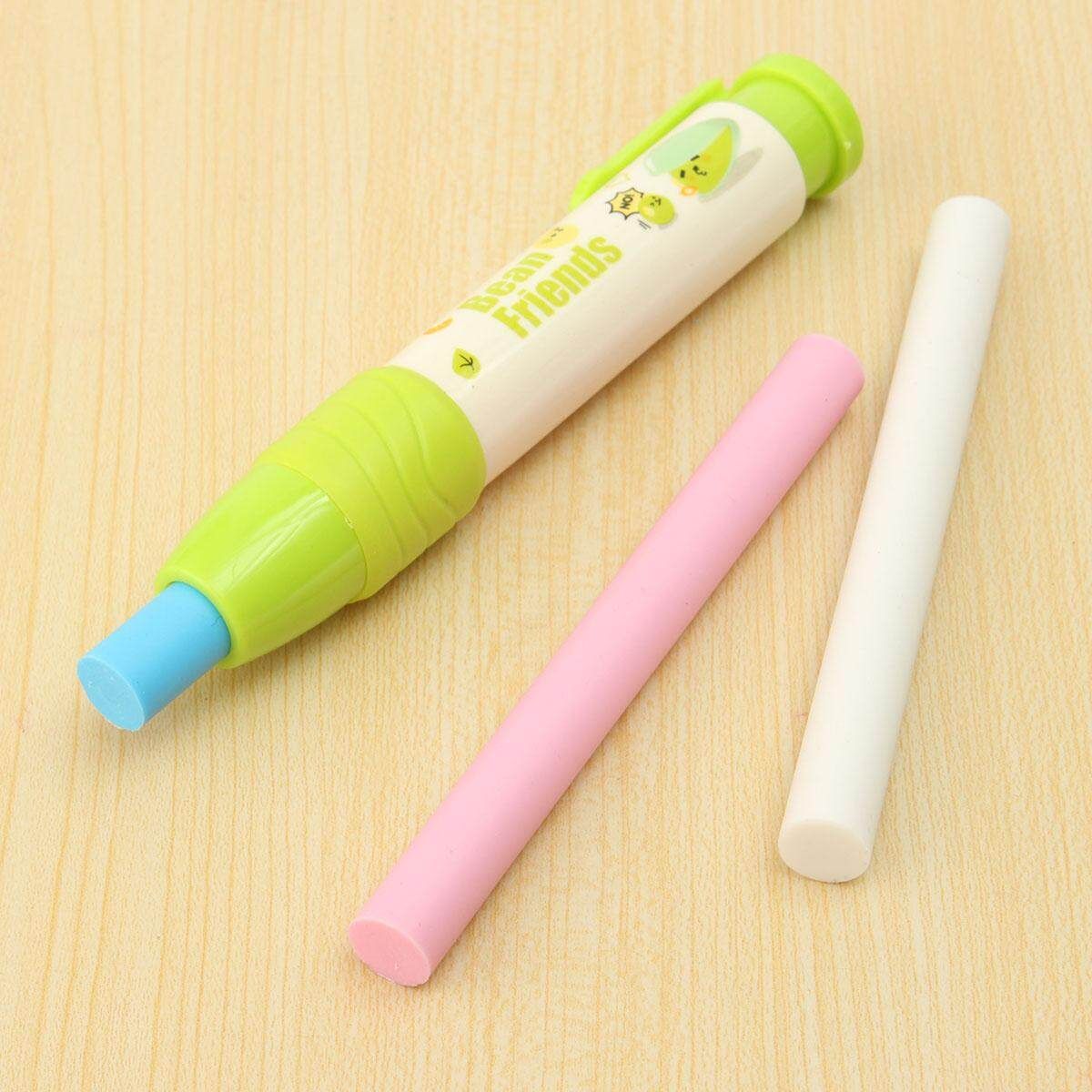 3pc/pack Eraser Rubber School Students Stationery Cute Pen Shape Eraser Kid Gift