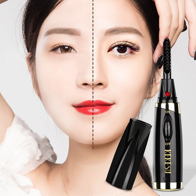 Mini Electric Heated Eyelash Curler Mascara Long Lasting Eye Lashes Curling Heated Eyelash