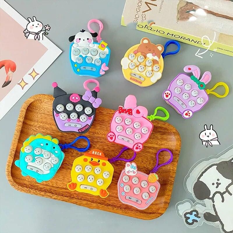 New mini keychain pinch toy game machine puzzle decompression