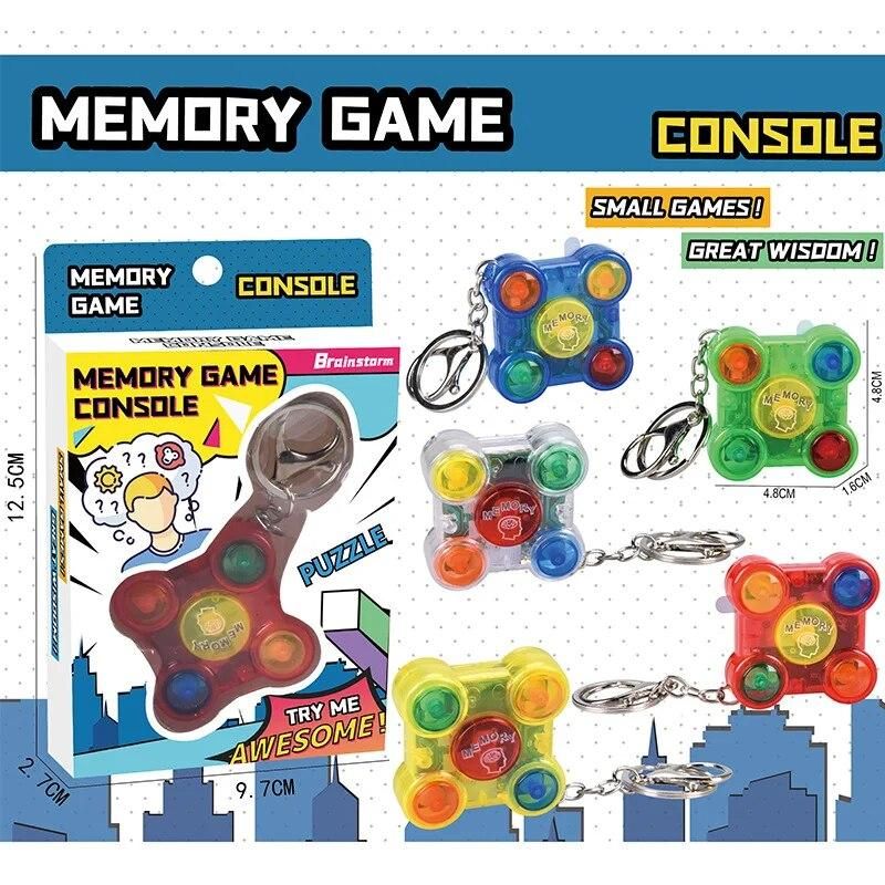 New stress-relieving children's gift keychain mini handheld game console creative memory game toy