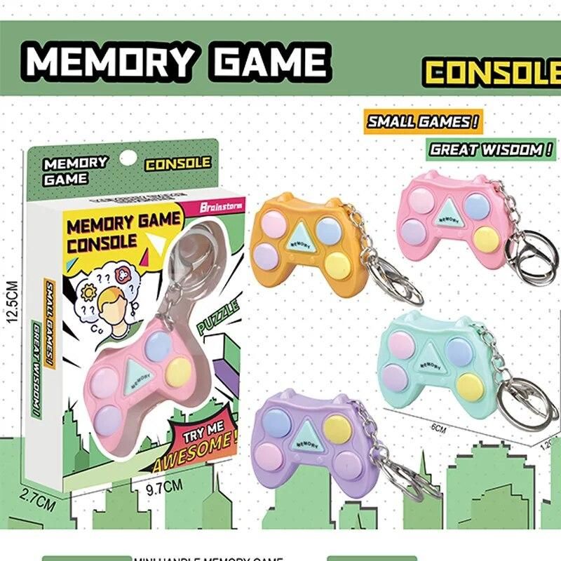 New stress-relieving children's gift keychain mini handheld game console creative memory game toy