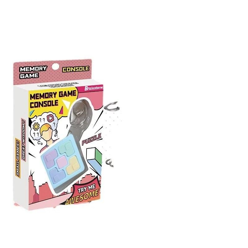 New stress-relieving children's gift keychain mini handheld game console creative memory game toy
