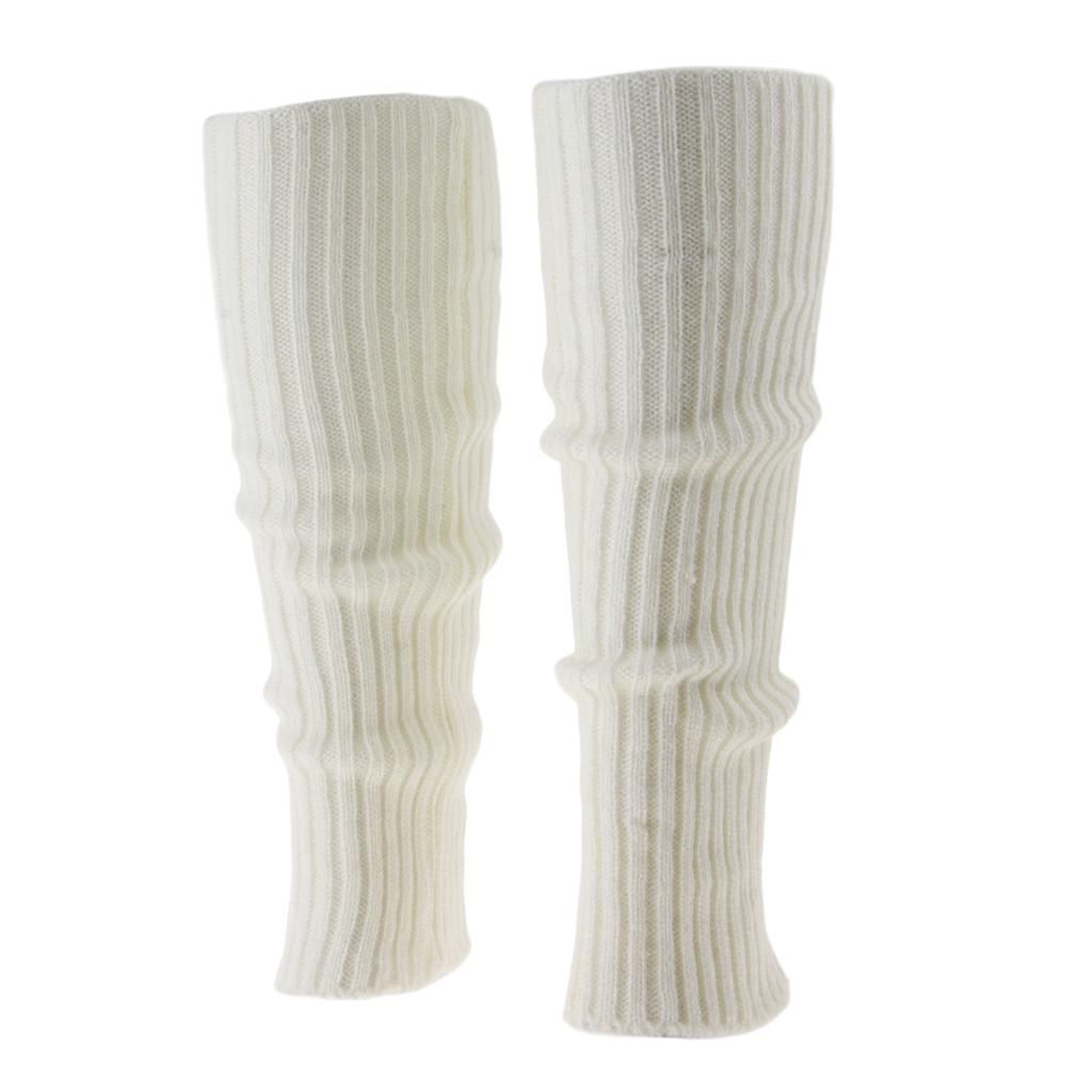 2x Ladies Ribbed Leg Warmer Thigh-High Long Boots Shoes Socks Dance