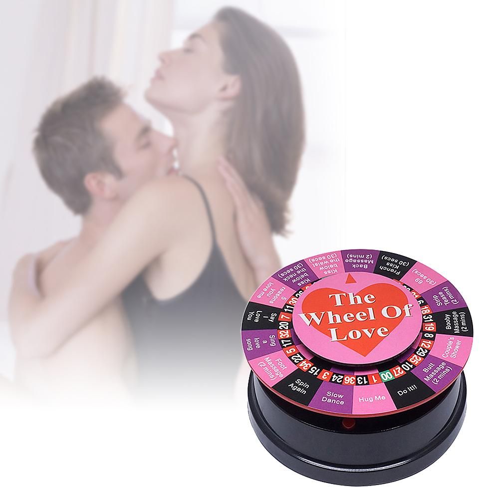 Mini Wheel of Love Wheel of Fortune with 17 Ways for Playing Games Portable Party Game Gift Set Bundle