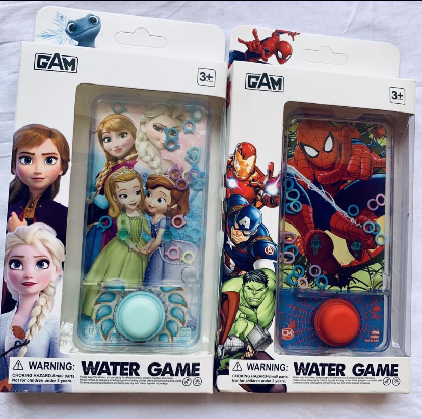 2SET REFILLABLE WATER GAME WITH RINGS FOR BOTH KIDS AND ADULTS