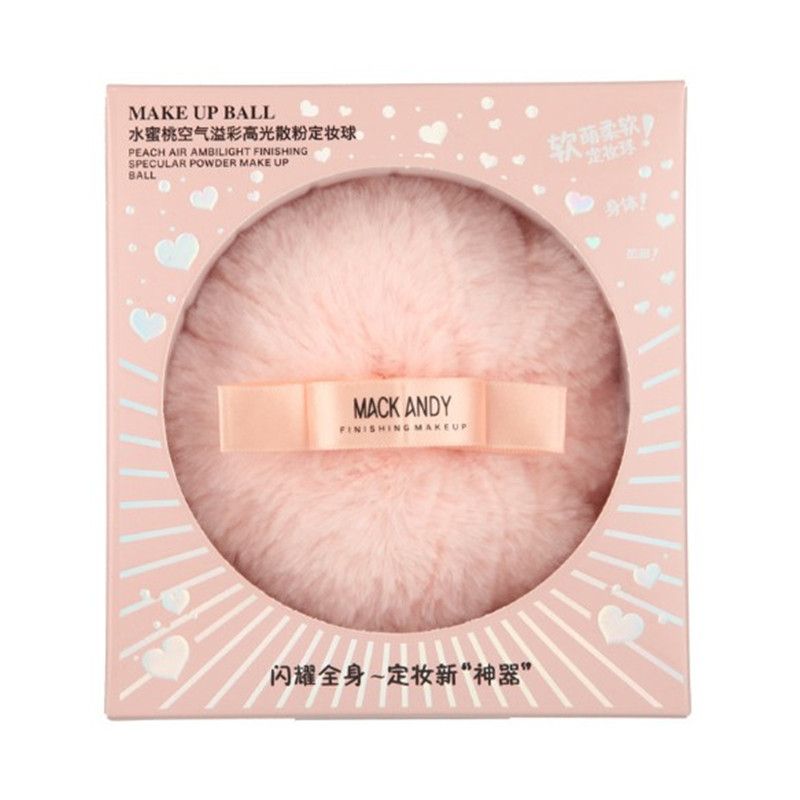 Large Size Makeup Highlighter Powder Puff Fluffy Glitter Shimmering Face Body Foundation Sponge Ball Plush Cosmetic Tool WEF