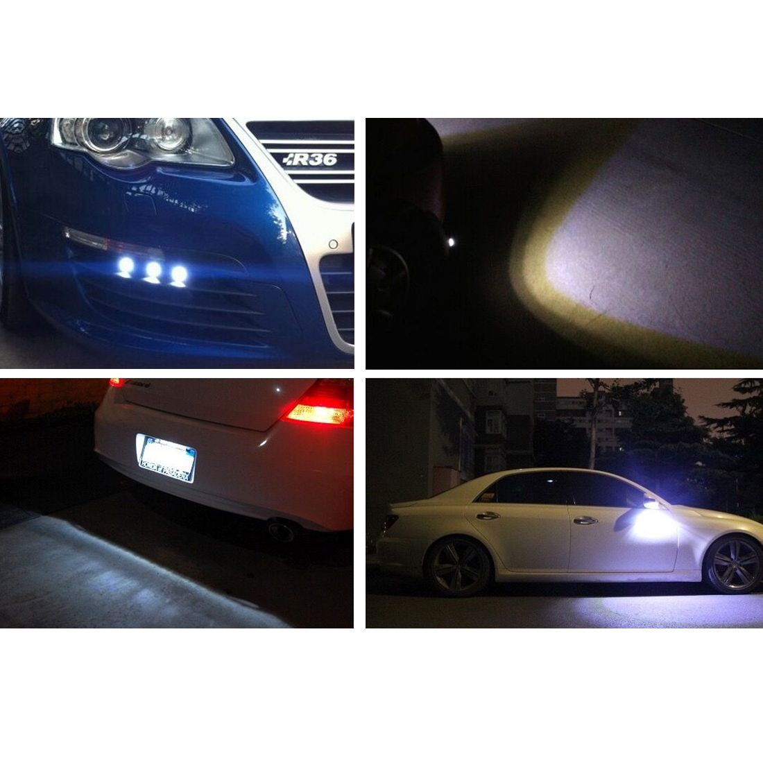 2 PCS 3W Waterproof Eagle Eye Light LED Light For Vehicles