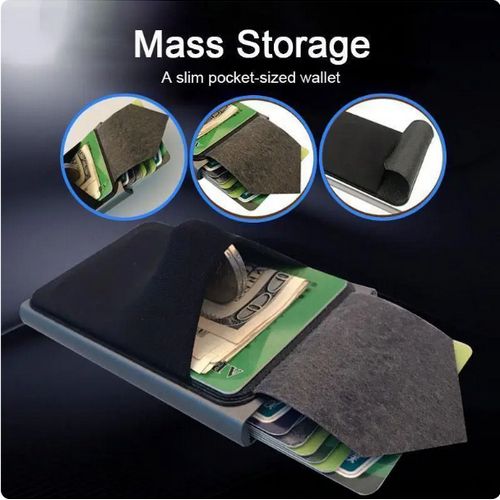 Pop Up Wallet, Blocking Slim Minimalist Atm Credit Card Holder