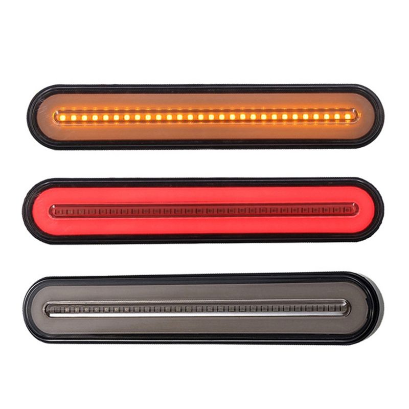 2Pcs Truck Trailer Lorry Waterproof Brake Turn Signal
