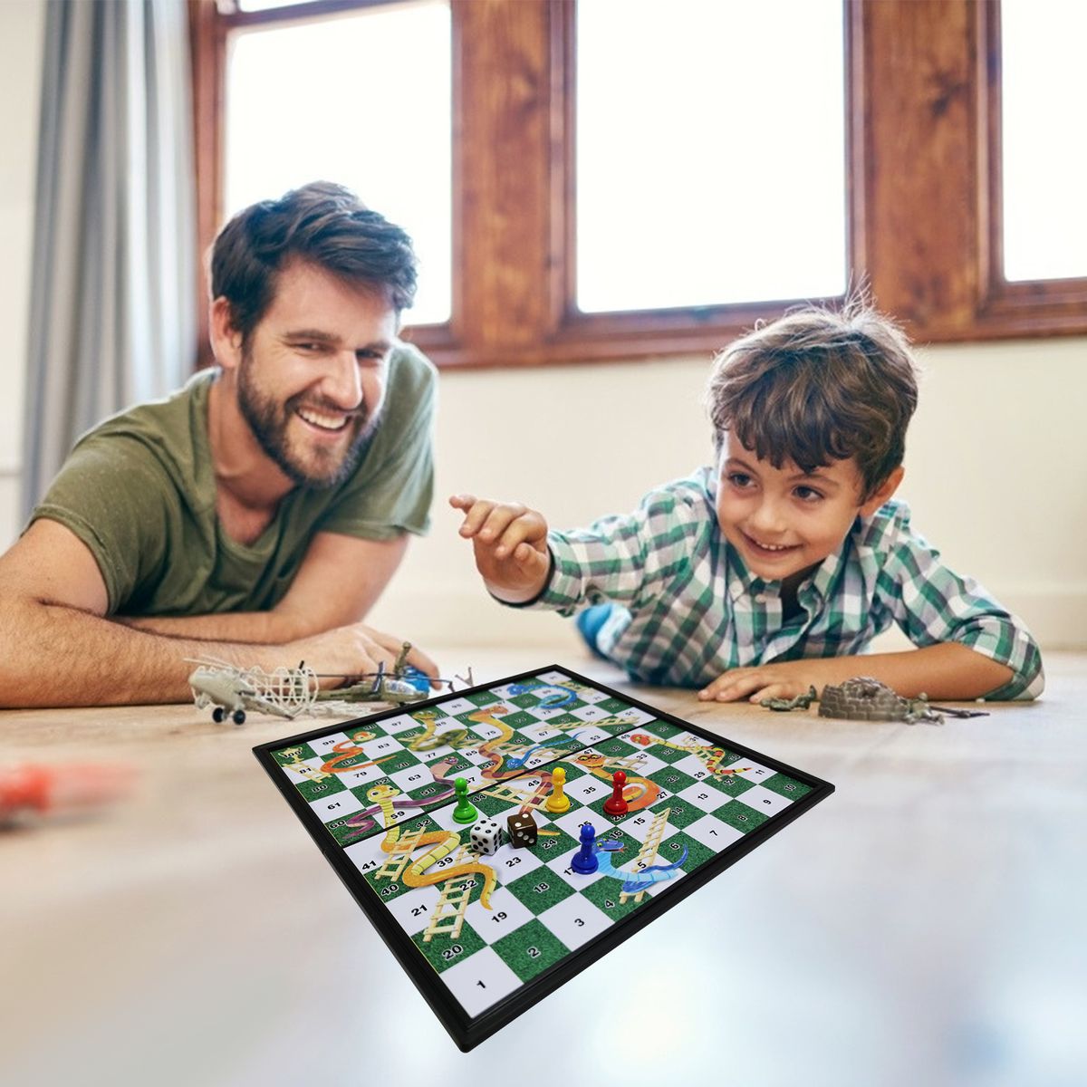 Portable Magnetic Ludo Board Games Classic Snakes And