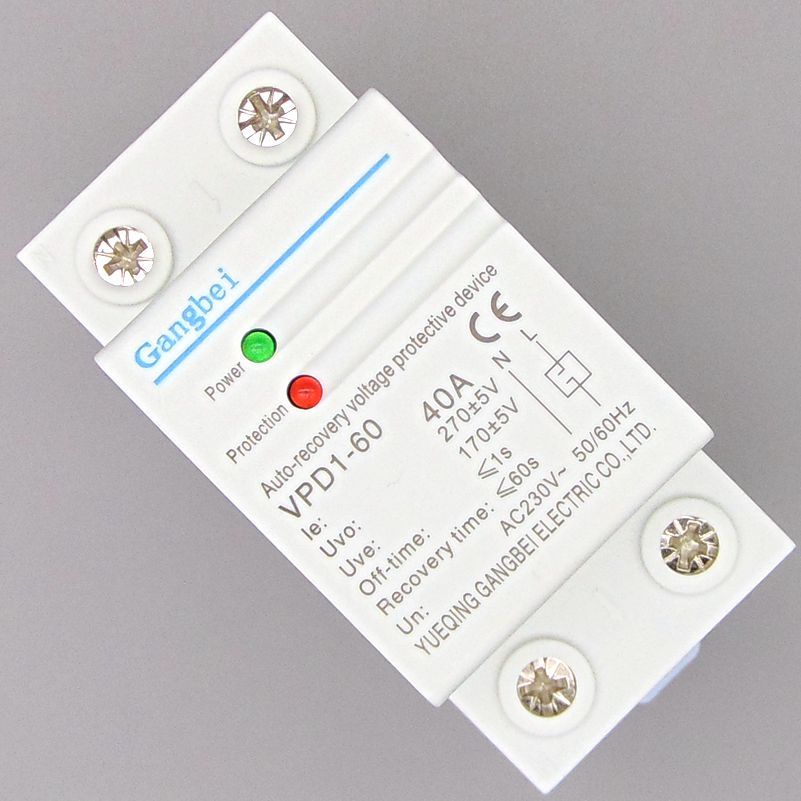 Automatic 230V Recovery Reconnect Over Din Rail VPD1-60