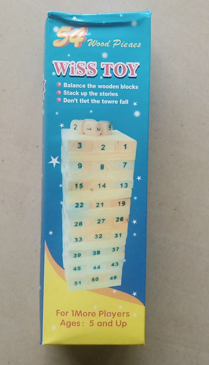 Adult And Children Wood Blocks Wiss Toy Game