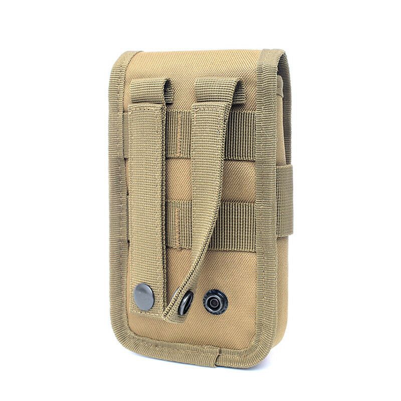 Men Outdoor  Molle Pouch Belt Waist Bag Phone Case ID Card Holder Pouch Belt Case Black  Camping Hunting EDC Bag SAB