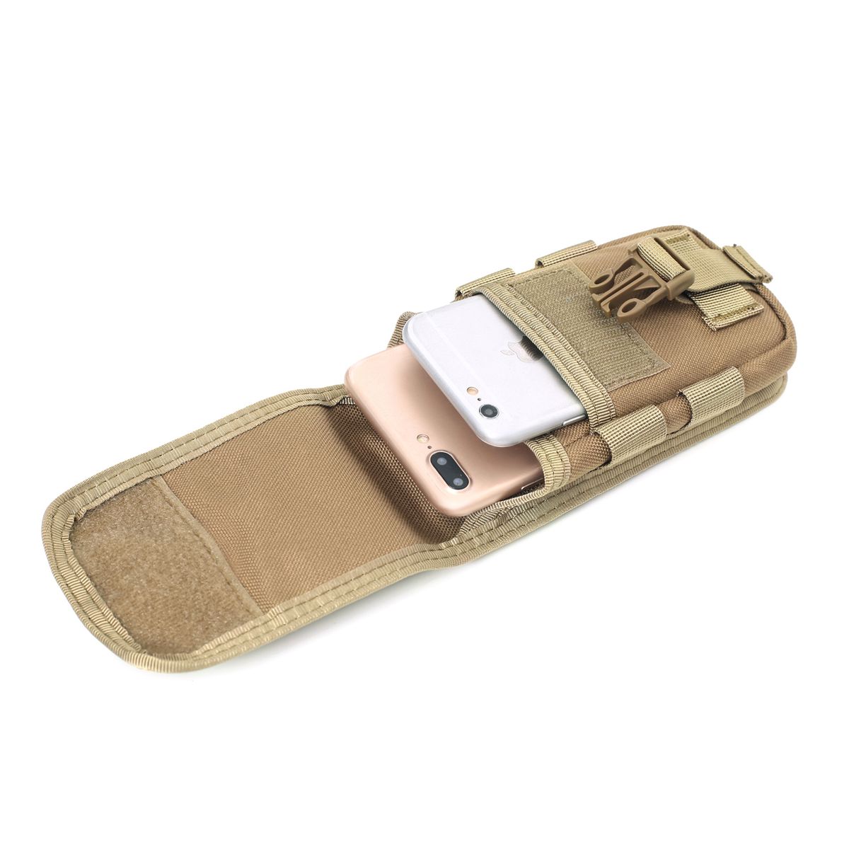 Men Outdoor  Molle Pouch Belt Waist Bag Phone Case ID Card Holder Pouch Belt Case Black  Camping Hunting EDC Bag SAB