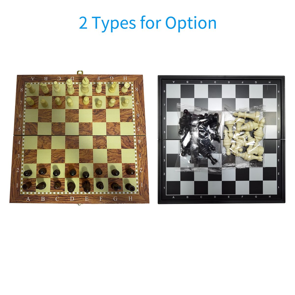 Portable Chess Set Folding Magnetic Chess Board Games