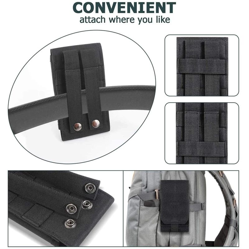 Molle Phone  Pouch Universal Belt Waist Bag For IPhone 13 Pro Max/13 Pro/13/13 Mini/12 Pro Max/12 Pro/12/11 Pro SAB