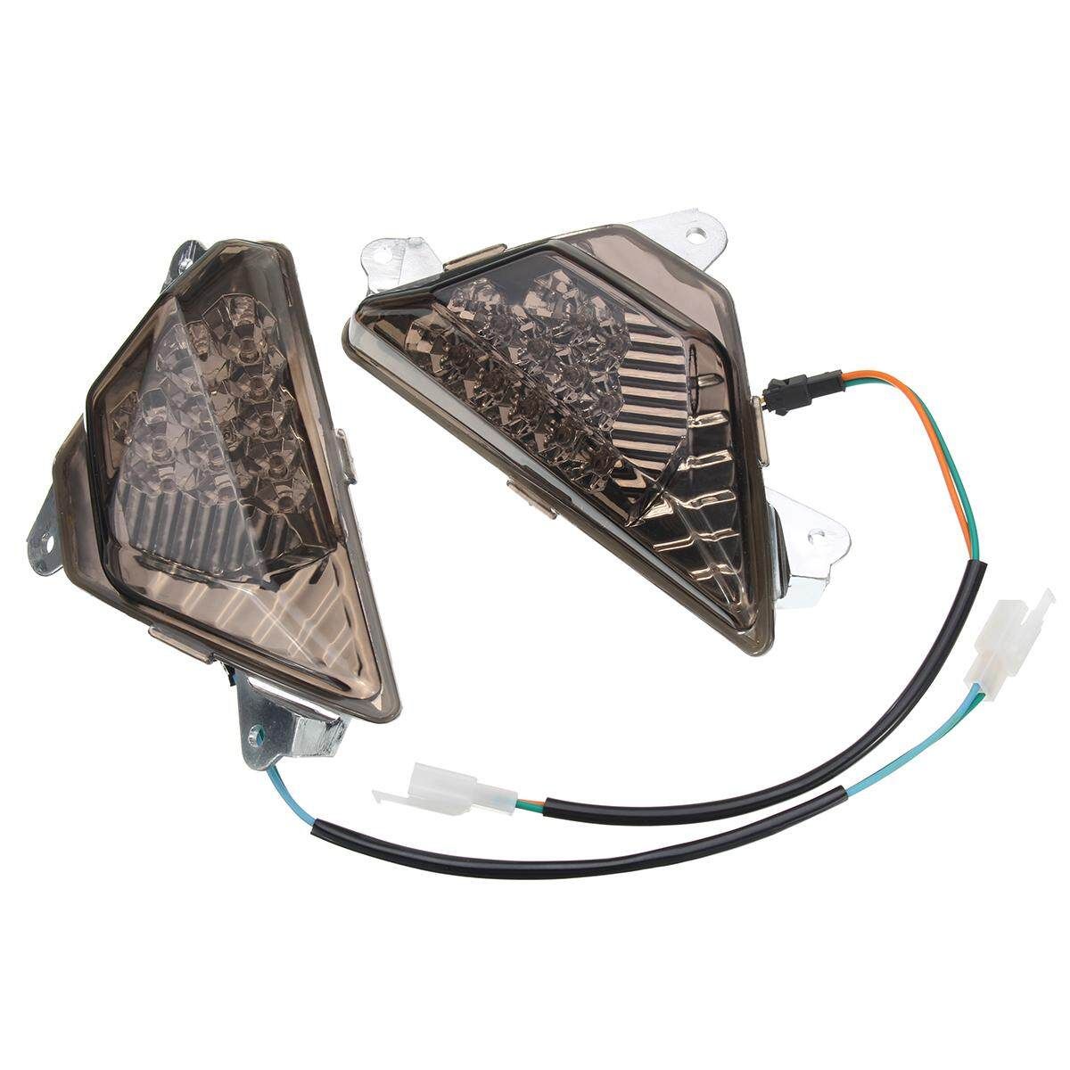 Front Indicator LED Turn Signal Light Fit For KAWASAKI Ninja 300 EX300 2013 2014