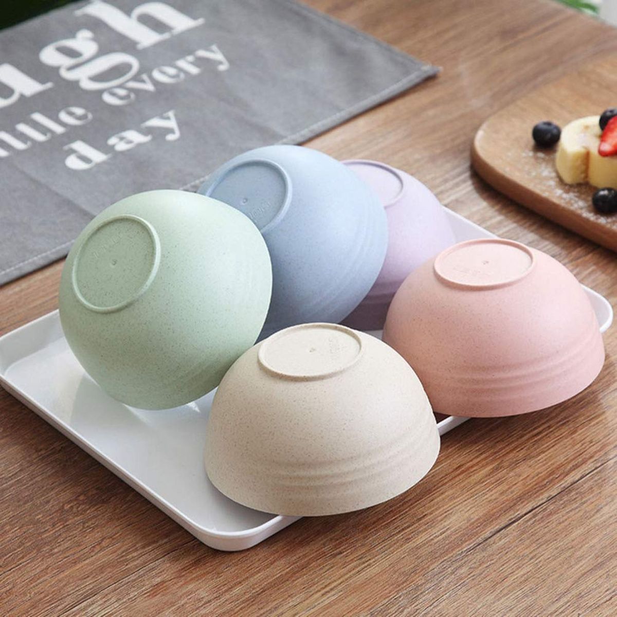 5 PCS 12cm Cereal Bowls Bowl Noodle Container Mixing