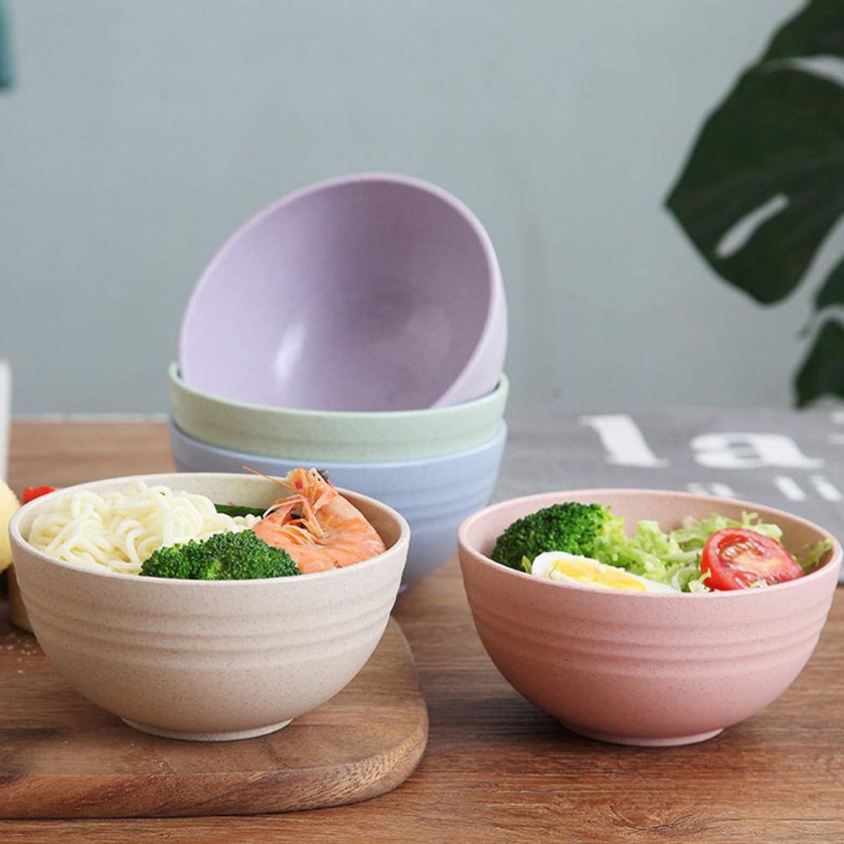 5 PCS 12cm Cereal Bowls Bowl Noodle Container Mixing