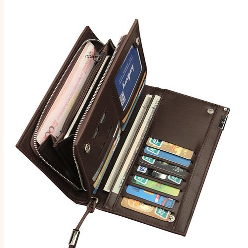 Cell Phone Long Wallet Men Business Money Purse Card Holders