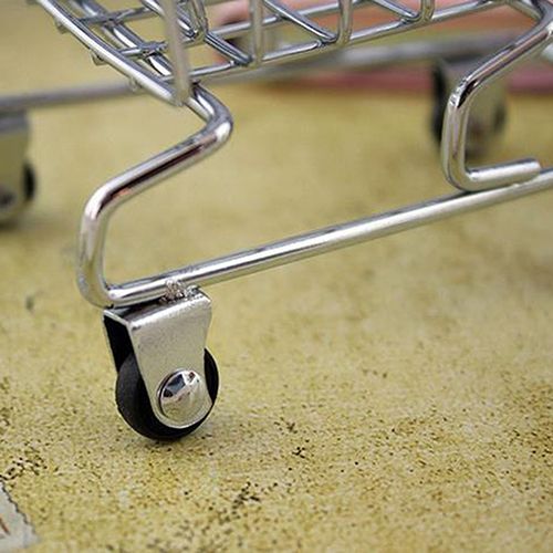 Supermarket Hand Trolley Mini Shopping Cart Desktop