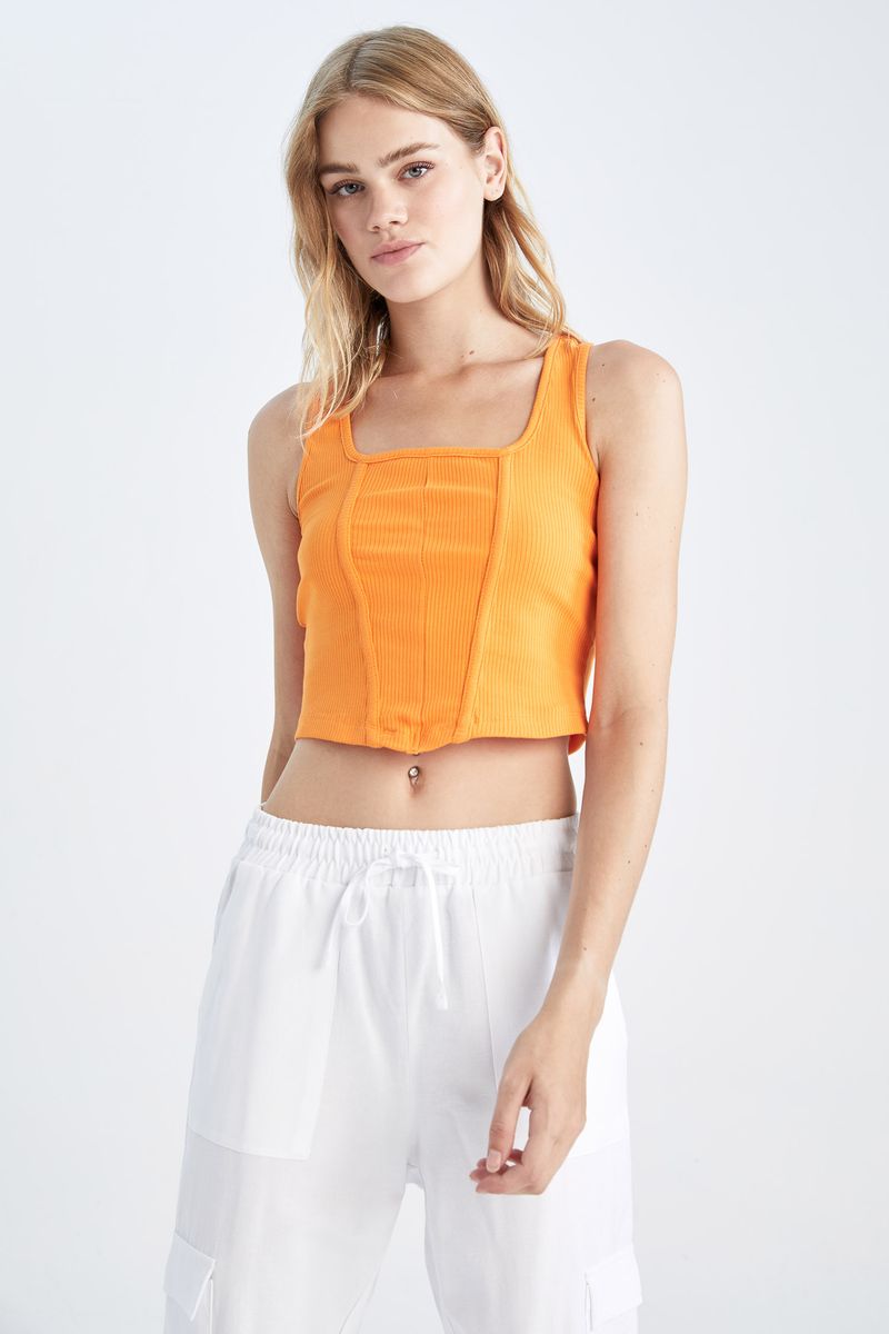Woman Fitted Athlete-Orange