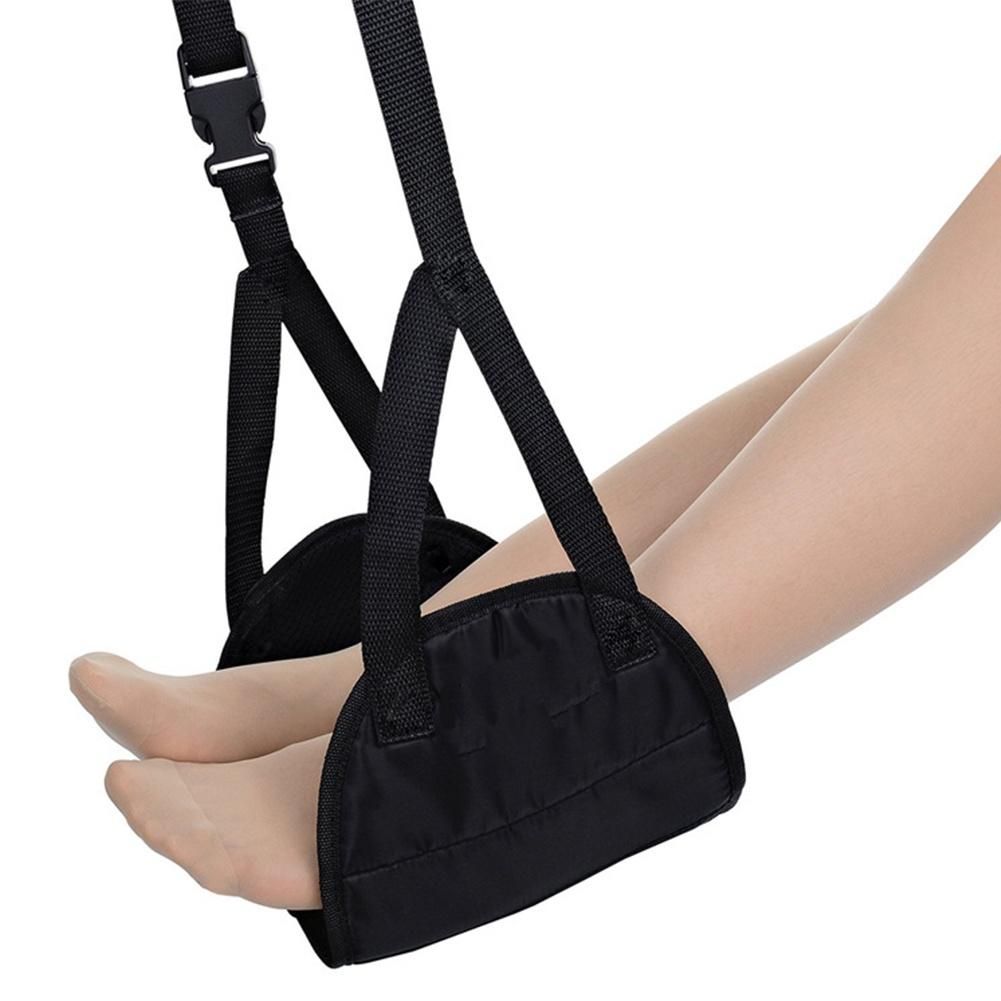 Travel Flight Airplane Carry-on Adjustable Pillows Portable Footrest Leg Hammock