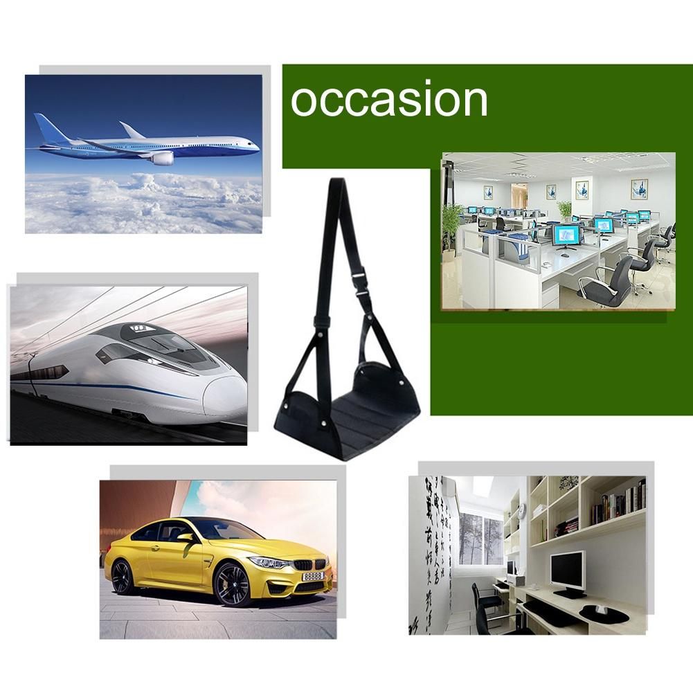 Travel Flight Airplane Carry-on Adjustable Pillows Portable Footrest Leg Hammock