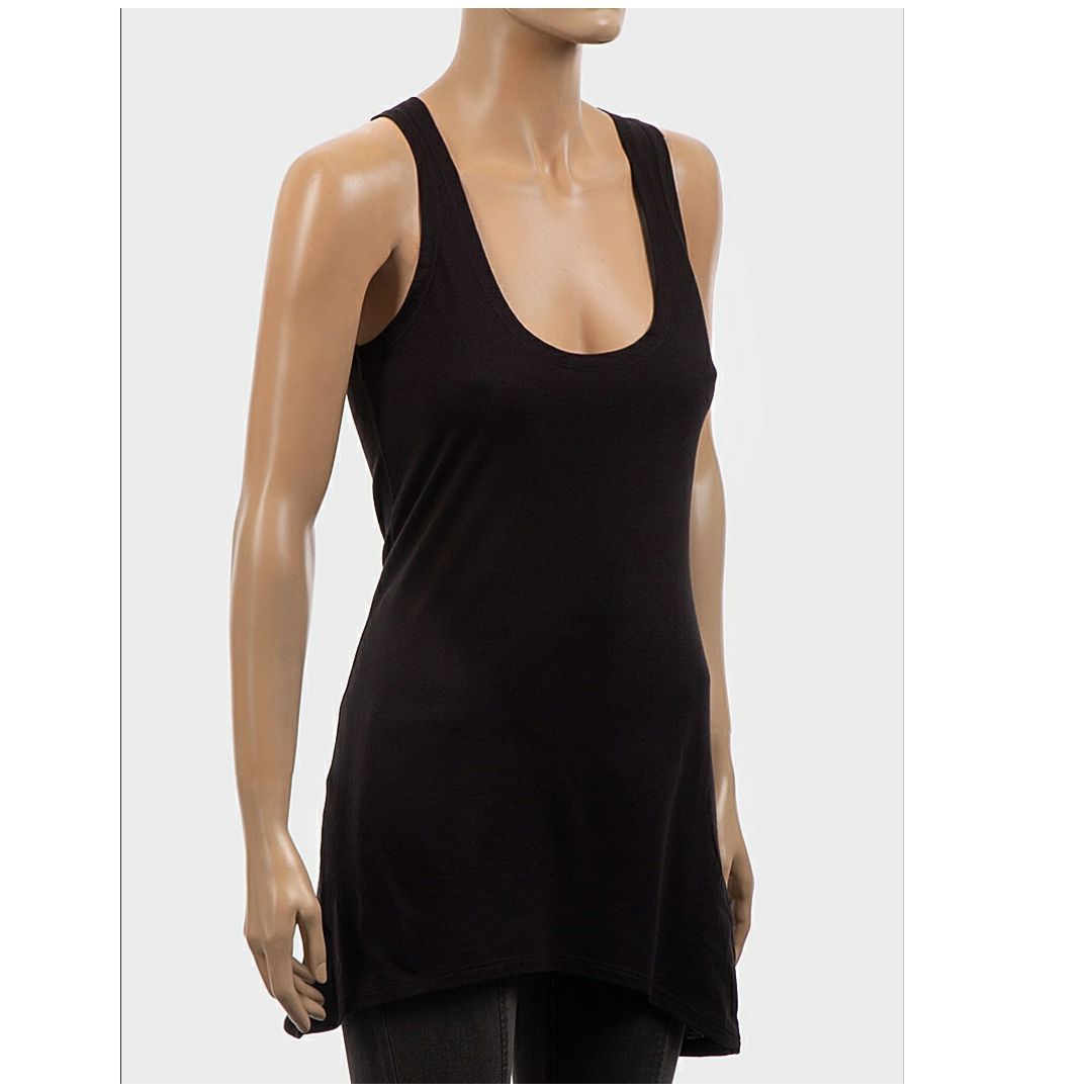 Mfed Ladies Dip Hem Longline Vest Top