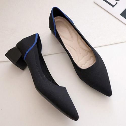 Women's Low-heeled Shoes Fifth Thick-heeled Shoes