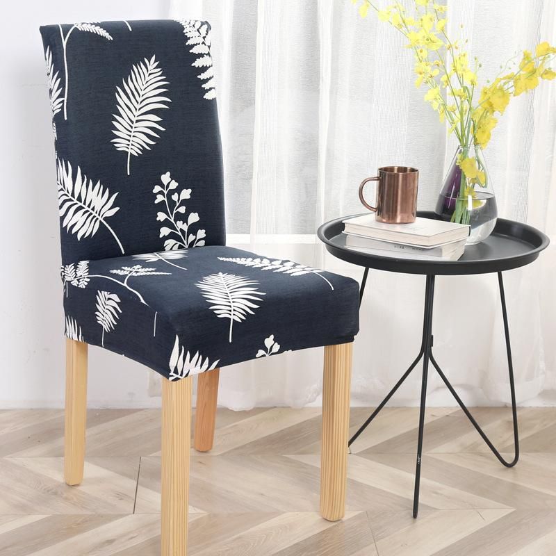 Printed Chair Cover Washable Big Elastic Kitchen Chair Covers Stretch Seat Slipcovers For Dining Room Wedding