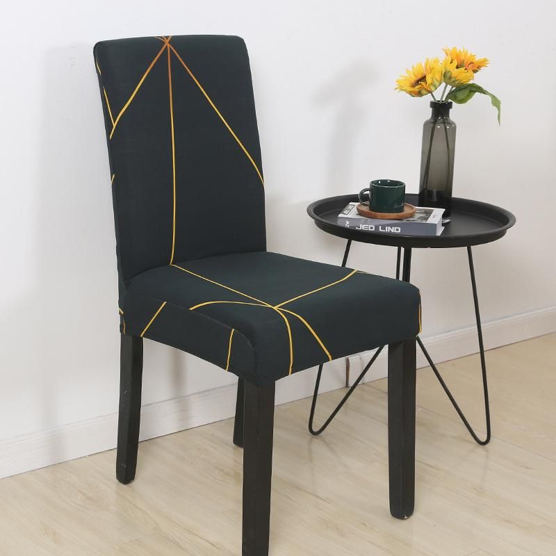 Printed Chair Cover Washable Big Elastic Kitchen Chair Covers Stretch Seat Slipcovers For Dining Room Wedding