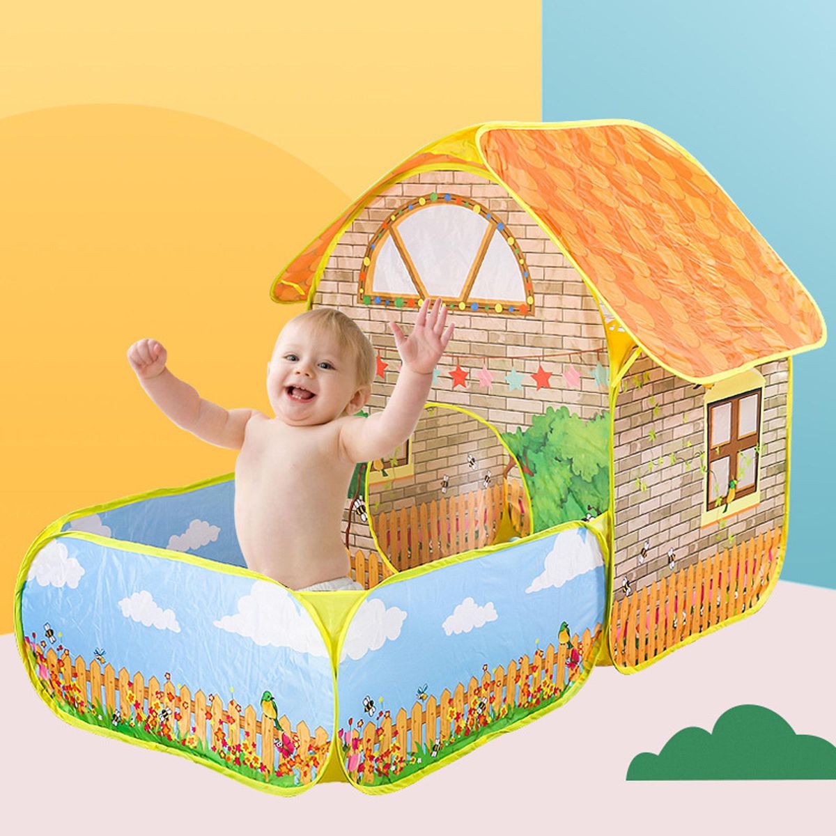 Foldable Play Tent Toys Kids Play Tent For Yard Outdoor Garden