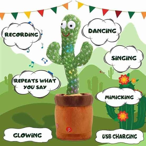 Cactus Toy Dancing $ Singing(rechargeable