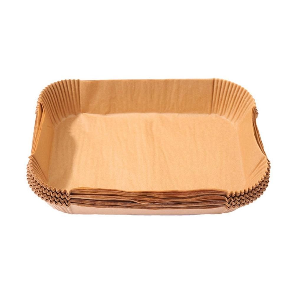 50Pcs Rectangle Disposable Airfryer Baking Paper Liner