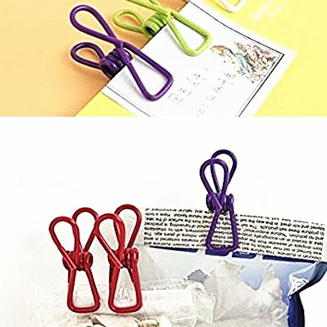 Assorted Chip Bag Clips Utility Pack of - Clothesline Clip for Laundry Hanging, Kitchen Bags Hooks, Multi Purpose