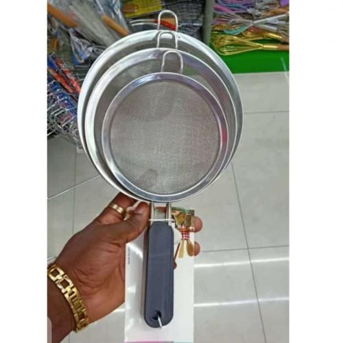 3pcs Fine Mesh Stainless Steel Strainers Small/Medium Sizes
