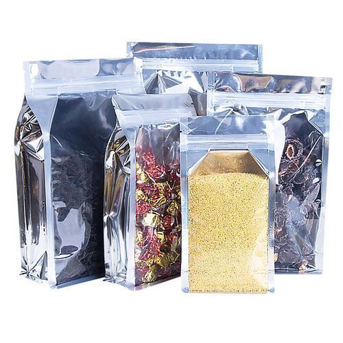 StandUp Pouch Ziplock Silver 50pcs