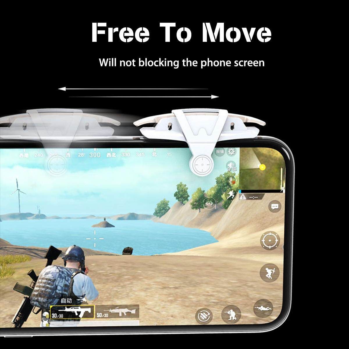 Phone Joystick Shooter Trigger Button Controller For PUBG For Android IOS
