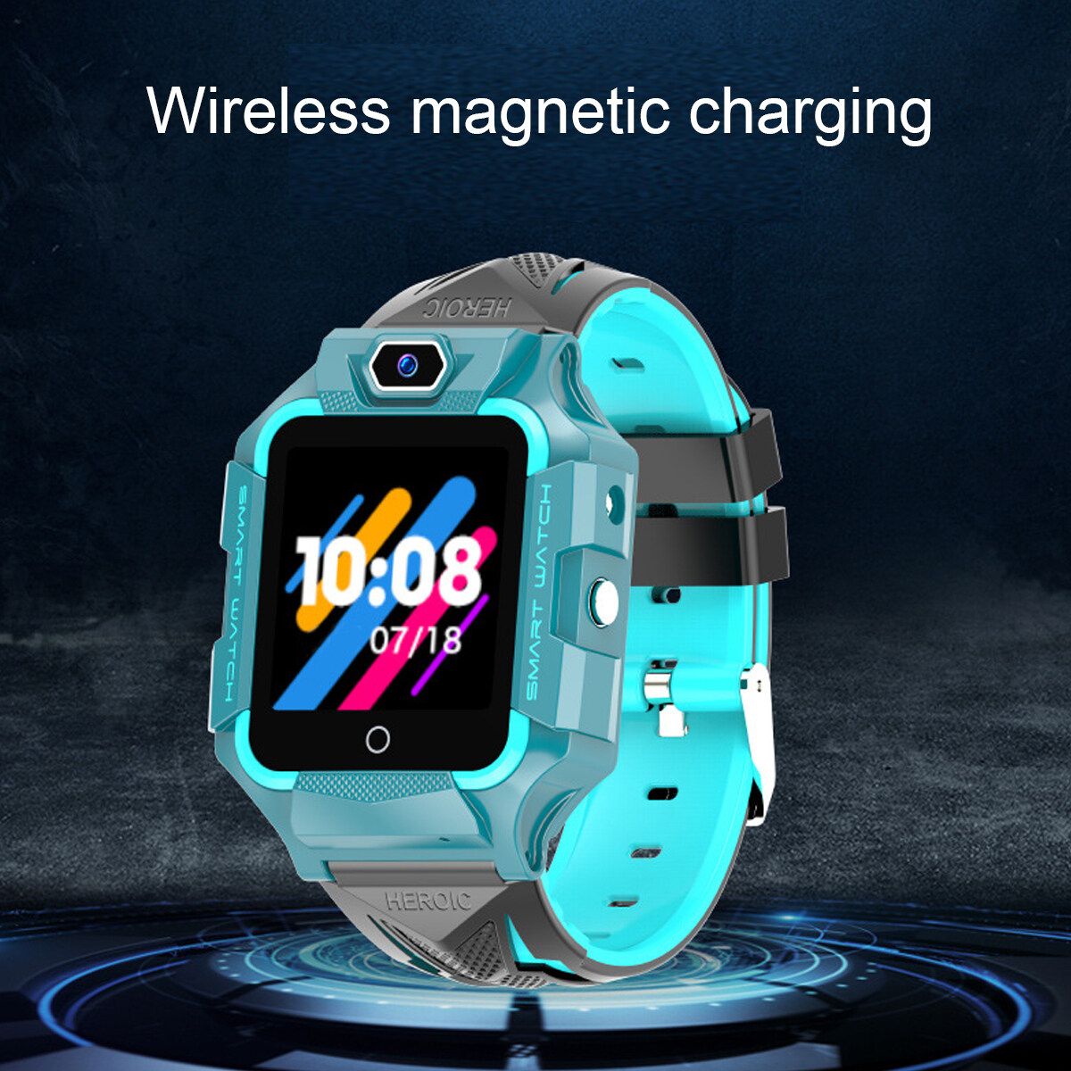 Smart Watch Phone IBS Position Tracker SOS Call Gifts For Child Kids Anti-lost Blue