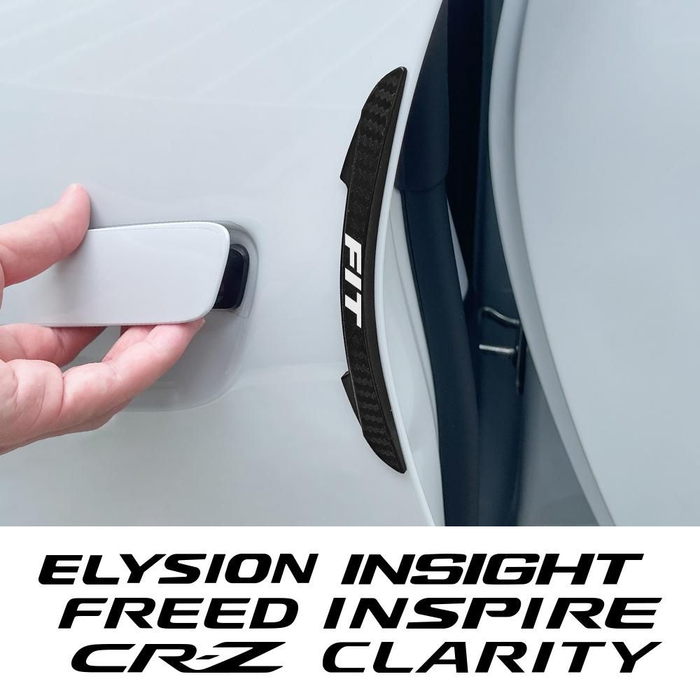 4Pcs Car Door Edge Scratch Protector Strips For Honda Fit Insight Civic Accord CRV Freed Elysion CRZ NSX Exterior Accessories