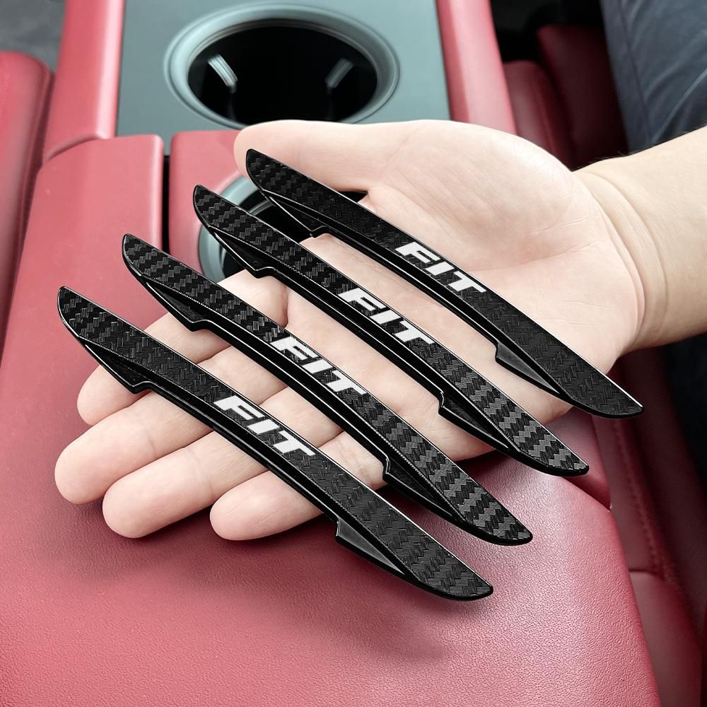4Pcs Car Door Edge Scratch Protector Strips For Honda Fit Insight Civic Accord CRV Freed Elysion CRZ NSX Exterior Accessories