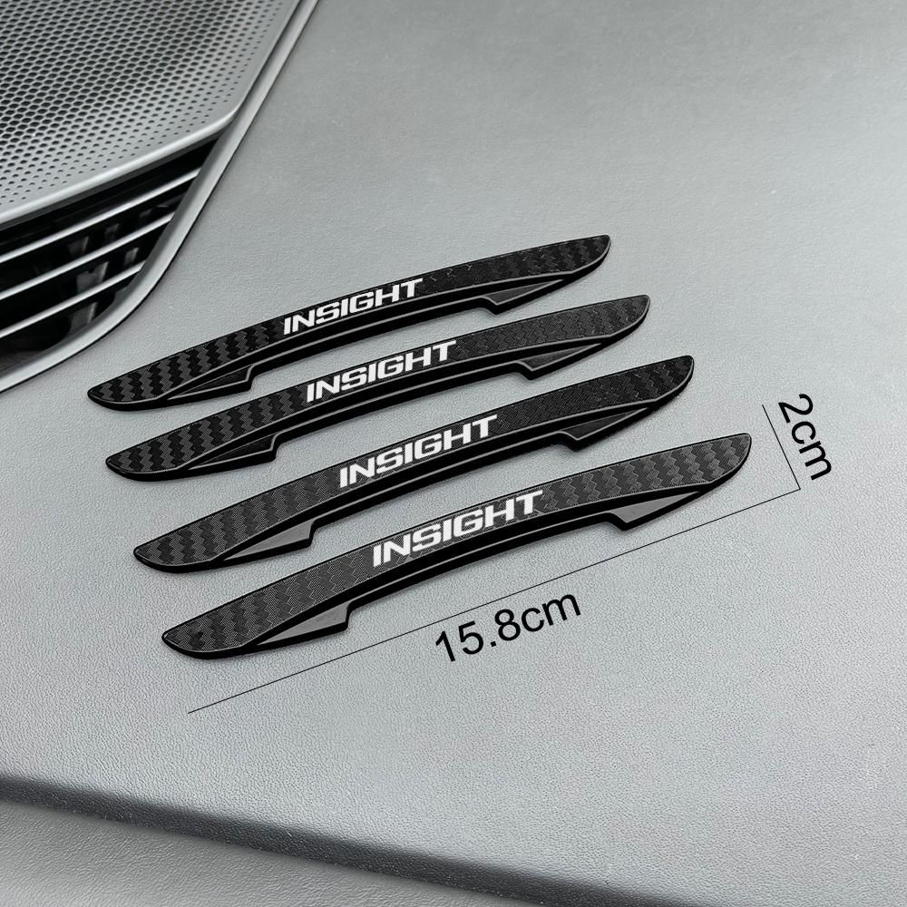 4Pcs Car Door Edge Scratch Protector Strips For Honda Fit Insight Civic Accord CRV Freed Elysion CRZ NSX Exterior Accessories