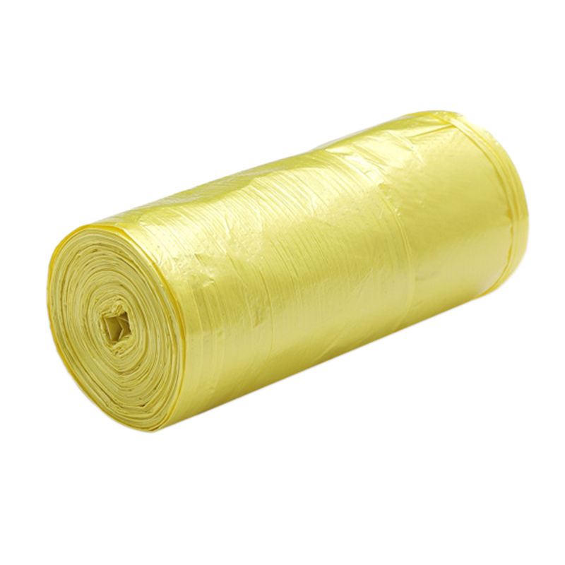 1 Rolls 50 X 46 Cm Garbage Bags Single Color Thick Convenient Envmental Plastic Trash Bags Disposable Plastic Bag Yellow