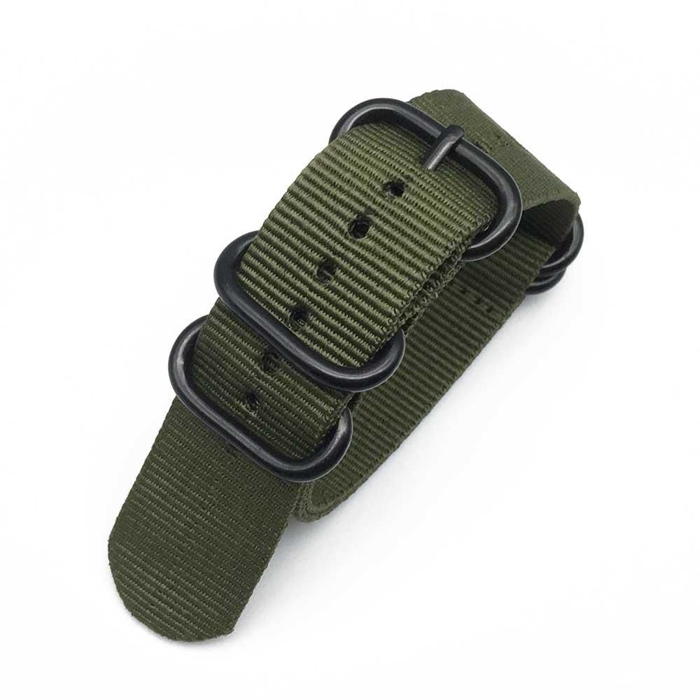 Brand heavy duty nylon strap 20mm 22mm 24mm Zulu watch band ring buckle for Seiko No. 5 citizen Casio seagull canvas belt