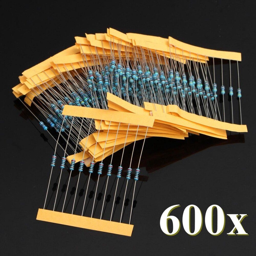 2pcs New Resistors Metal Film 300 Pack, 10 Each 30 Values 1/4w 1% Kit/Assortment Set