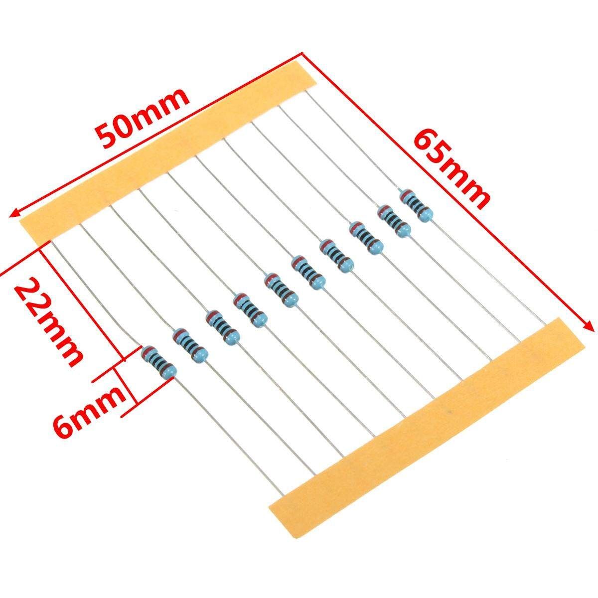 2pcs New Resistors Metal Film 300 Pack, 10 Each 30 Values 1/4w 1% Kit/Assortment Set