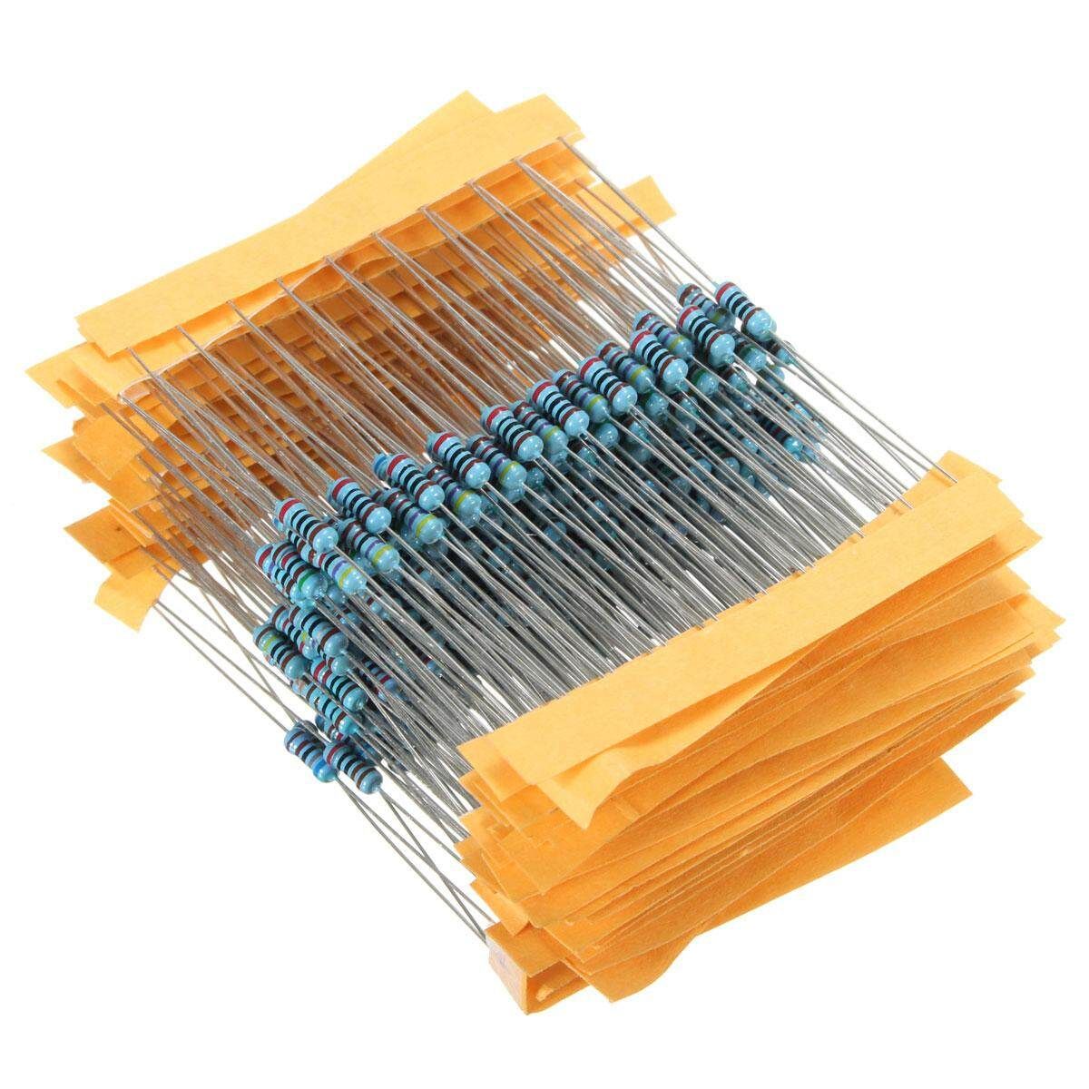 2pcs New Resistors Metal Film 300 Pack, 10 Each 30 Values 1/4w 1% Kit/Assortment Set