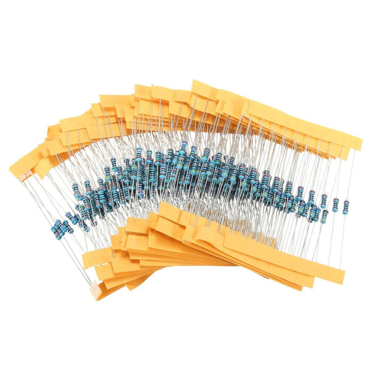 2pcs New Resistors Metal Film 300 Pack, 10 Each 30 Values 1/4w 1% Kit/Assortment Set